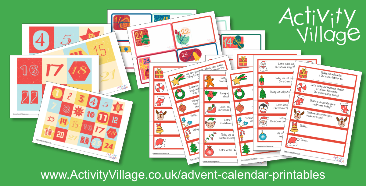 New Advent Calendar Printables
