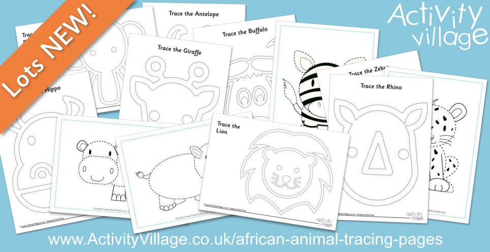 New African Animal Tracing Pages New African Animal Tracing Pages