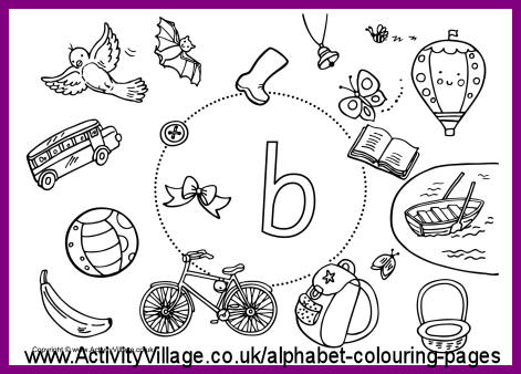 More I Spy Alphabet Colouring Pages