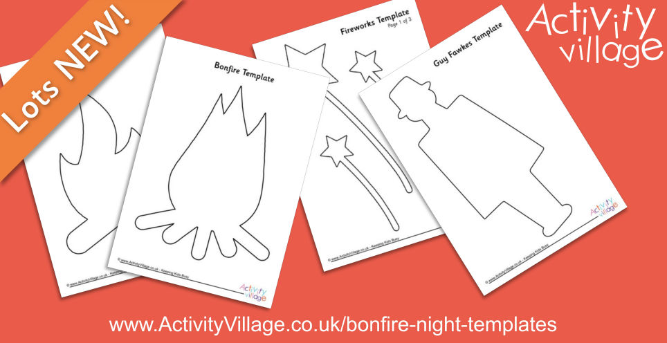 New Bonfire Night Templates for Crafts and Display