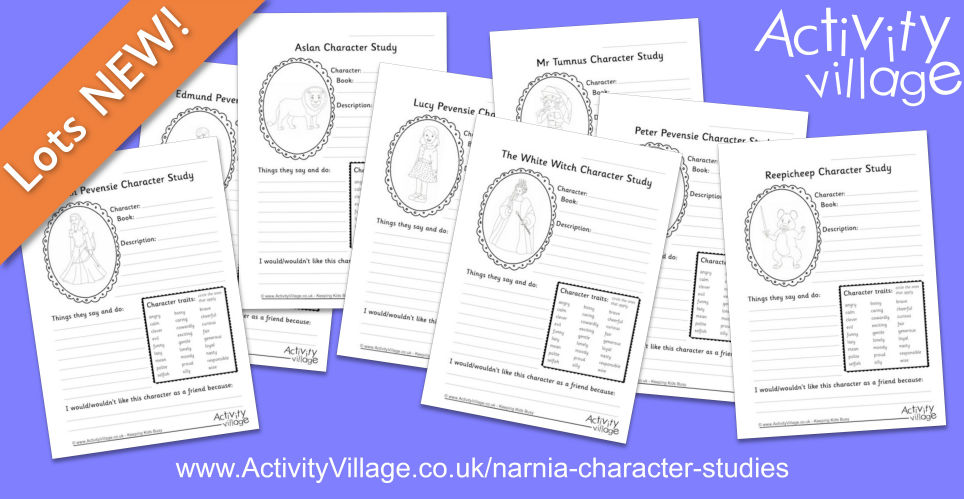 New Character Study Worksheets for our Favourite Narnia Characters New Character Study Worksheets for our Favourite Narnia Characters