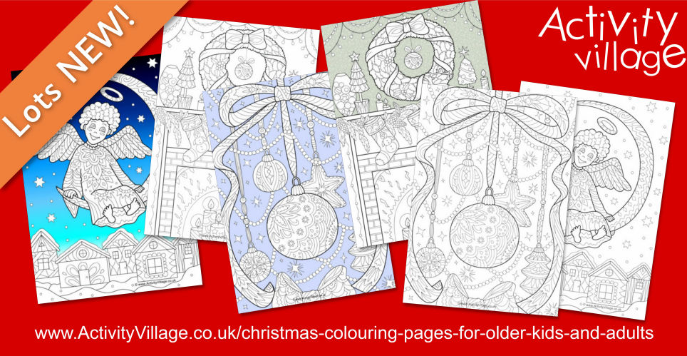 And New Christmas Colouring Pages for Older Kids and Adults
