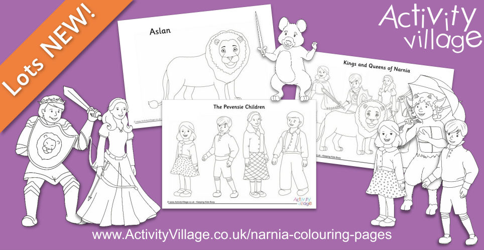 New Colouring Pages from the Chronicles of Narnia