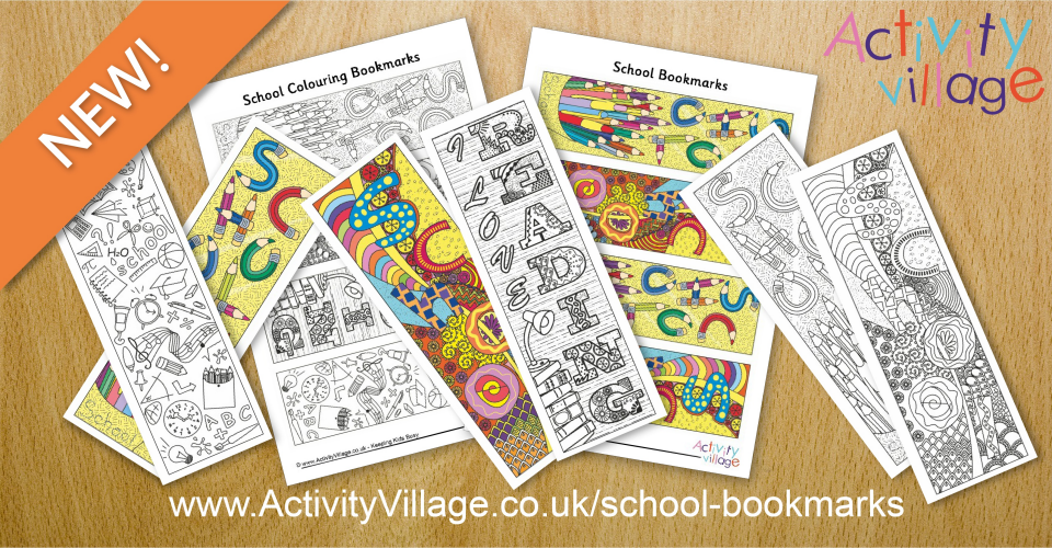 New Doodly School Bookmarks for Back to School New Doodly School Bookmarks for Back to School