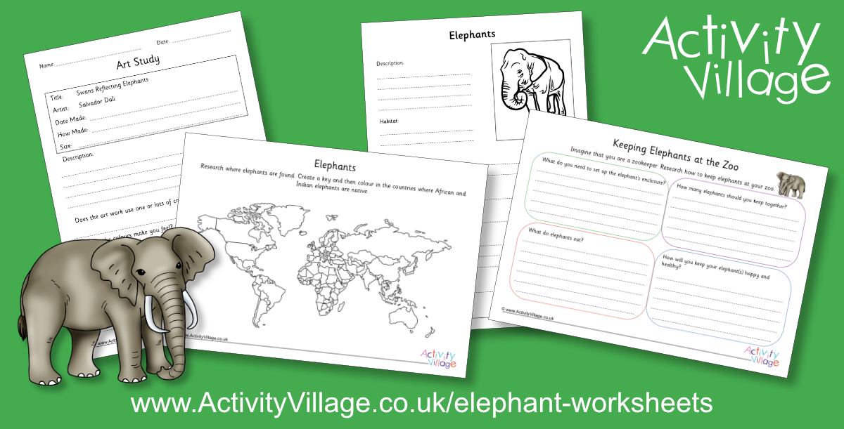 New Elephant Worksheets