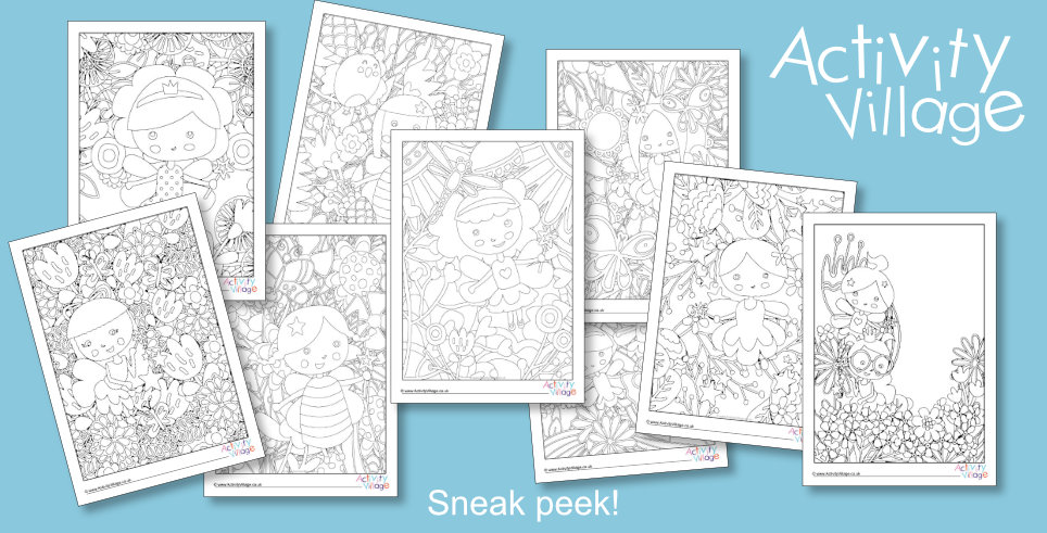 Gorgeous New Fairy Colouring Pages...