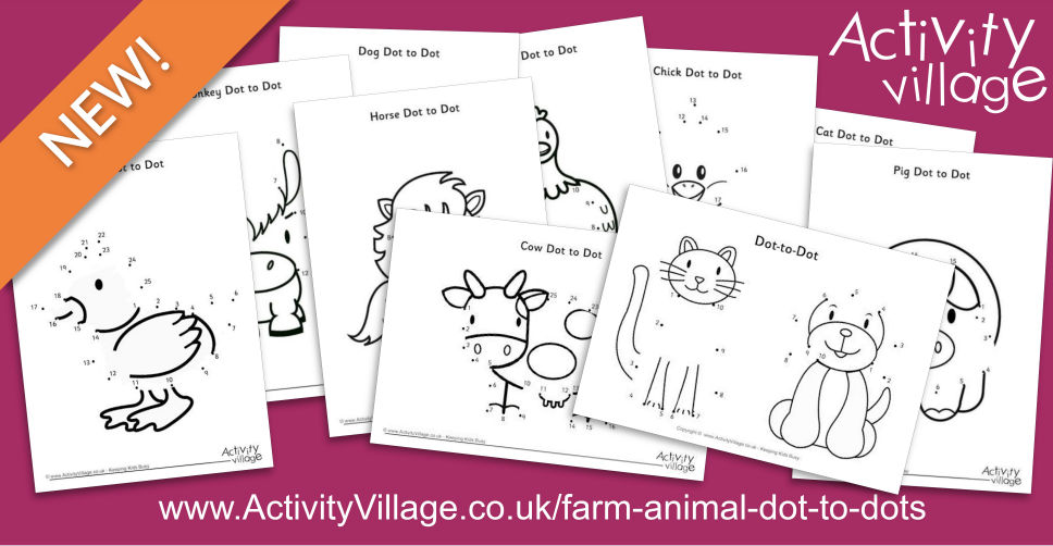 New Farm Animal Dot to Dots New Farm Animal Dot to Dots