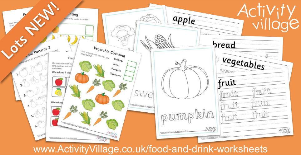 New Food Topic Worksheets for Early Learning New Food Topic Worksheets for Early Learning