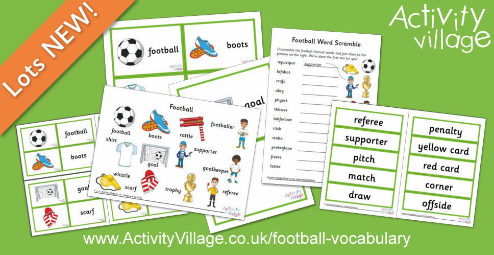 New Football Vocabulary Printables New Football Vocabulary Printables