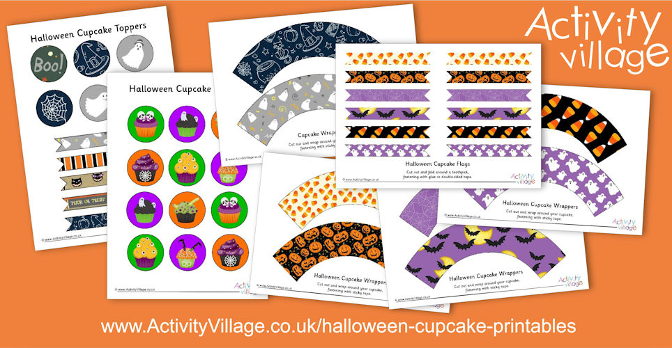 New Halloween Cupcake Printables New Halloween Cupcake Printables