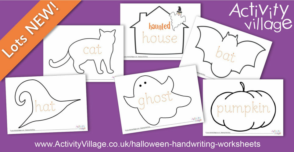 New Halloween Word Tracing Pages for Beginners New Halloween Word Tracing Pages for Beginners