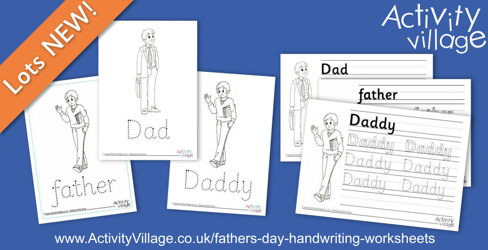 New Handwriting Worksheets for Father's Day New Handwriting Worksheets for Father's Day