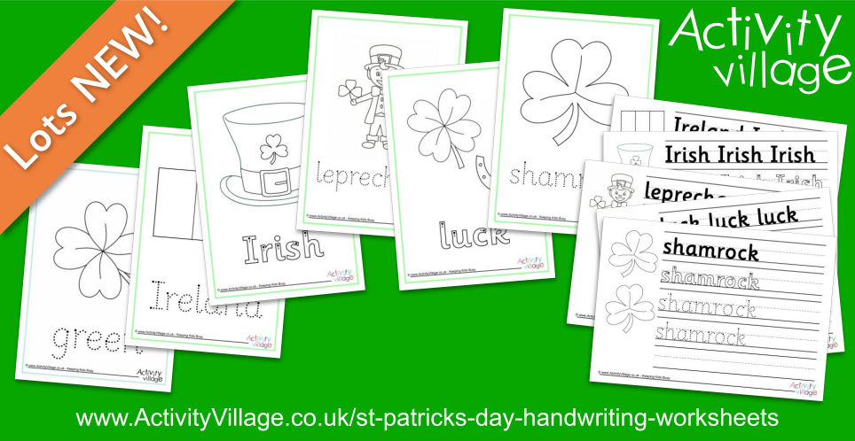 New Handwriting Worksheets for St Patrick's Day New Handwriting Worksheets for St Patrick's Day