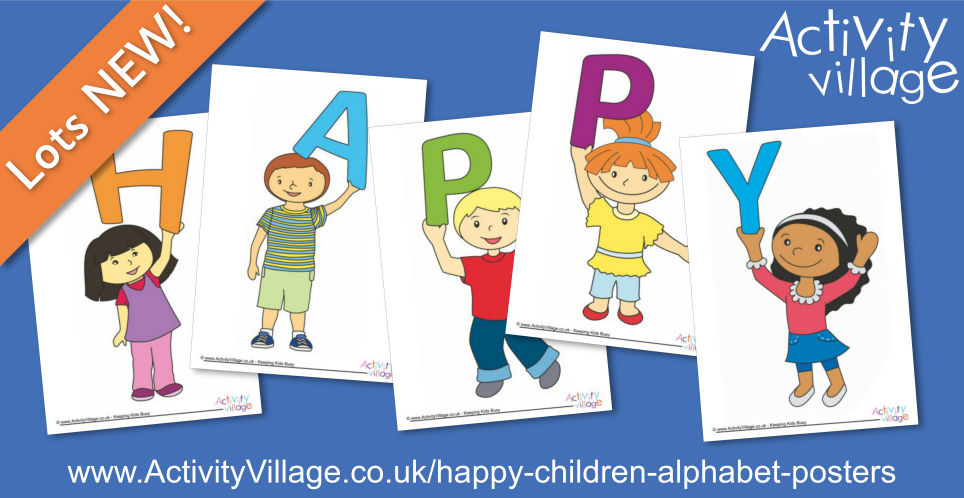 New Happy Children Alphabet Posters New Happy Children Alphabet Posters