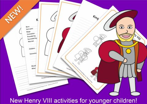 New Henry VIII Activities for Younger Children New Henry VIII Activities for Younger Children
