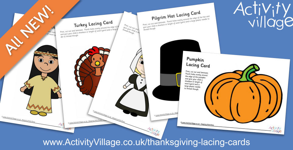 New Lacing Cards with a Thanksgiving Theme
