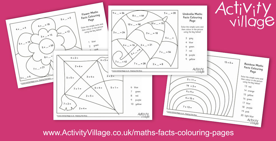 New Maths Facts Colouring Pages New Maths Facts Colouring Pages