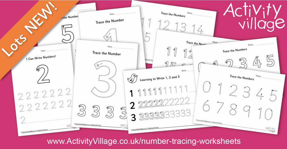 New Number Handwriting Worksheets for Good Number Formation
