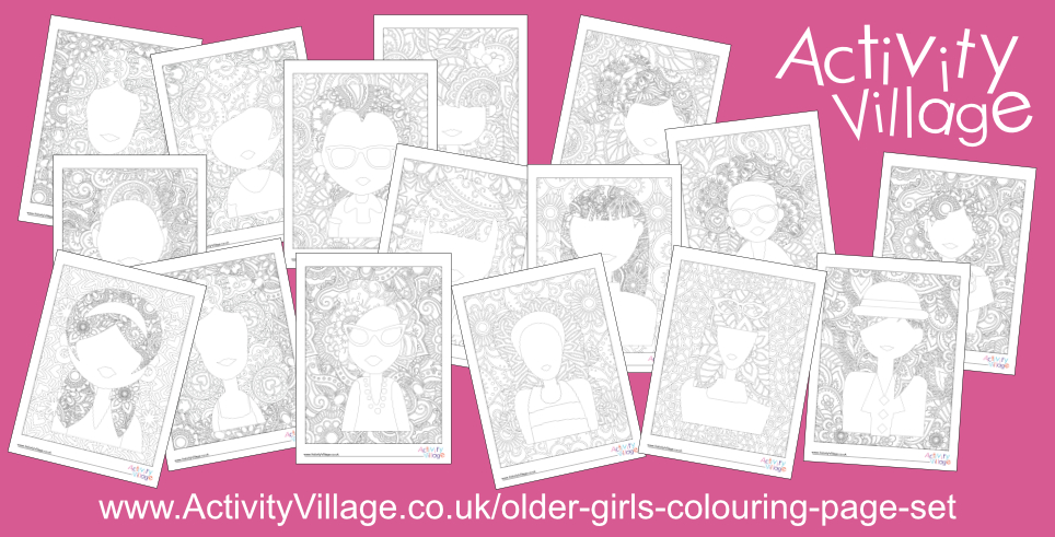 Love These New Older Girls Colouring Pages!