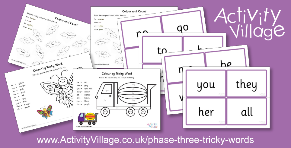 New Phase Three Tricky Word Activities New Phase Three Tricky Word Activities