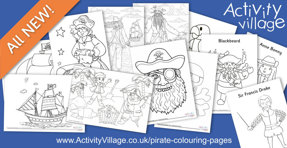 New Pirate Colouring Pages for Young and Old ...
