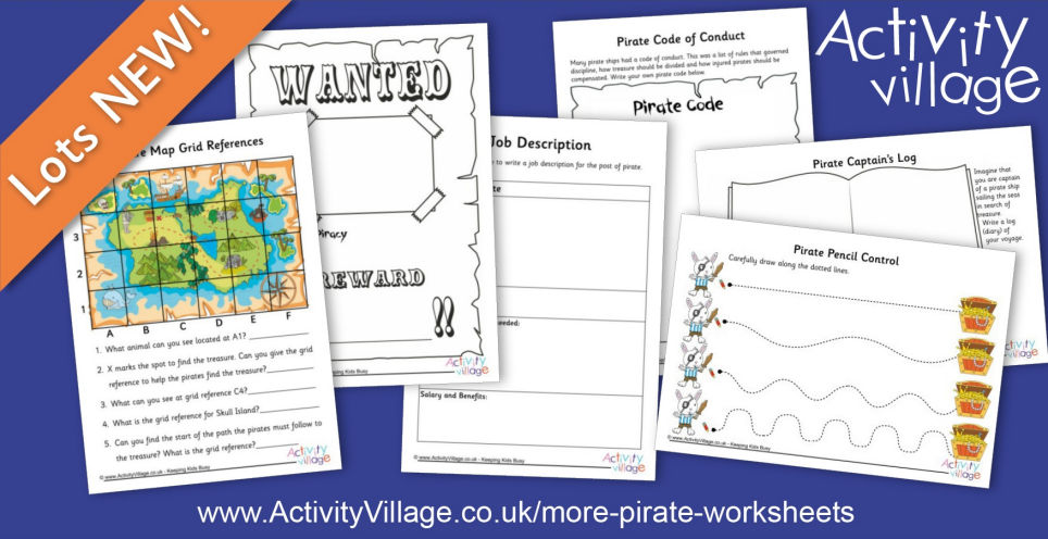 New Pirate Worksheets That Really Engage... New Pirate Worksheets That Really Engage...