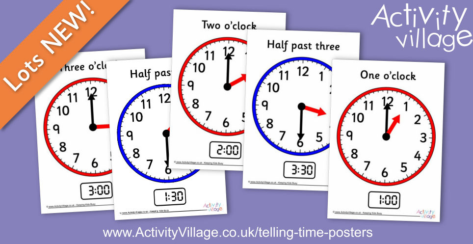 New Posters Showing the Hour and Half Past