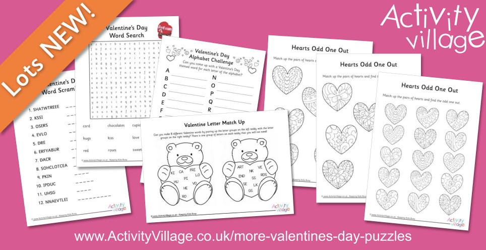 New Puzzling Fun for Valentine's Day New Puzzling Fun for Valentine's Day