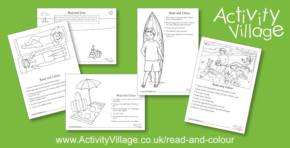 New Read and Colour Worksheets New Read and Colour Worksheets