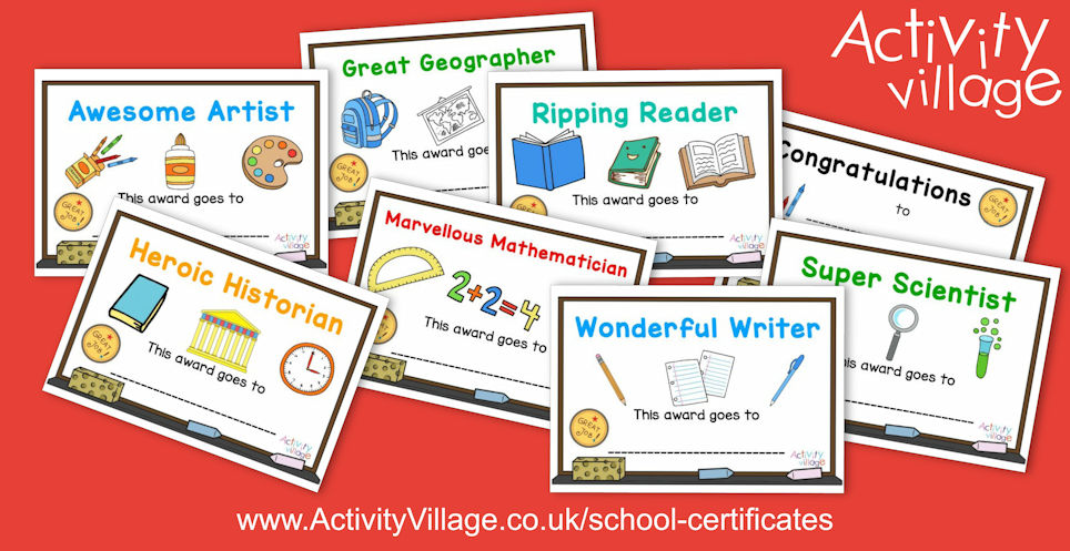 Adding to our Printable Certificates... Adding to our Printable Certificates...