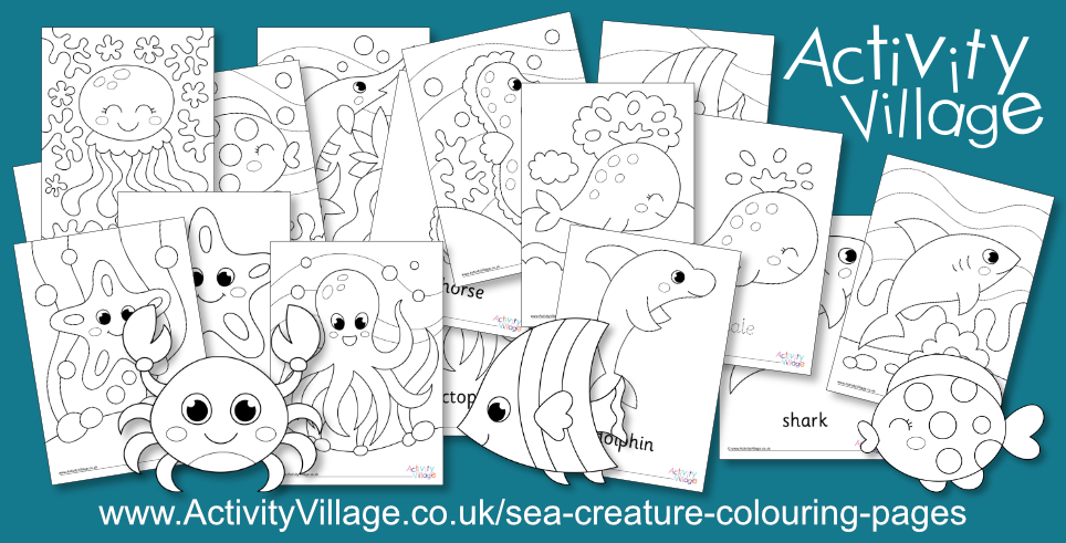 New Sea Creature Colouring Pages New Sea Creature Colouring Pages