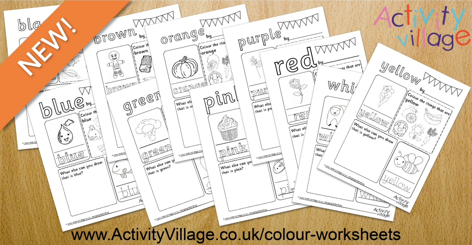 A New Set of 12 Colour Worksheets