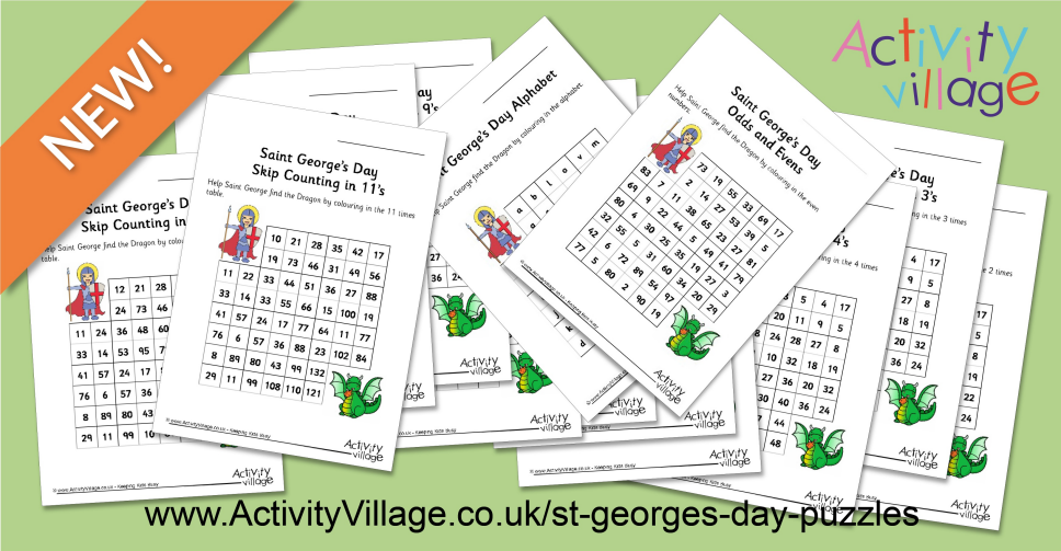 New St George's Day Stepping Stone Puzzles