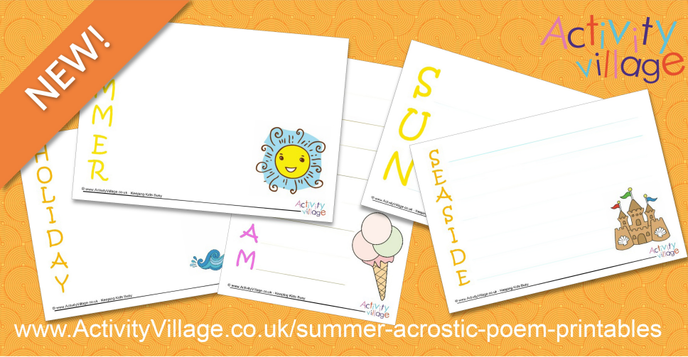 New Summer Acrostic Poem Printables New Summer Acrostic Poem Printables