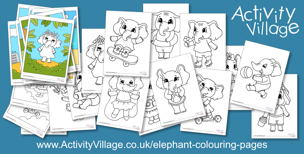 New Summer Elephant Colouring Pages New Summer Elephant Colouring Pages
