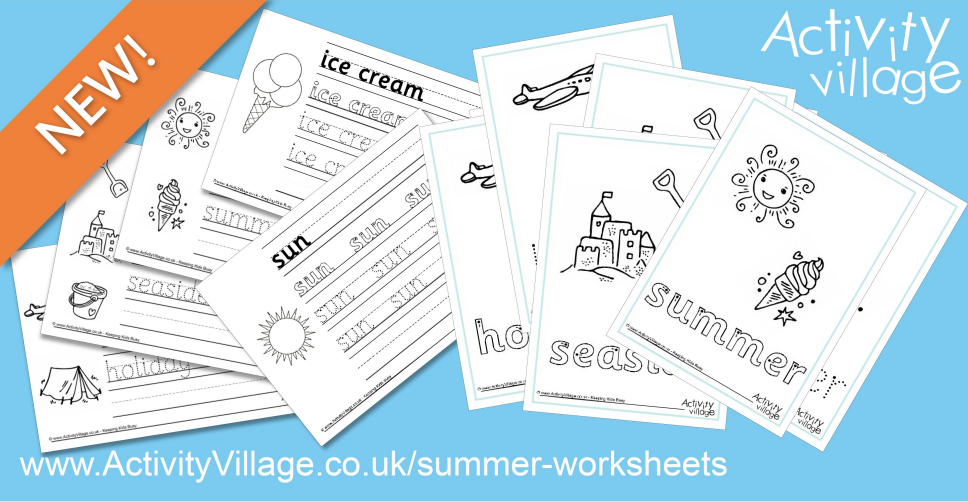 New Summer Handwriting Worksheets