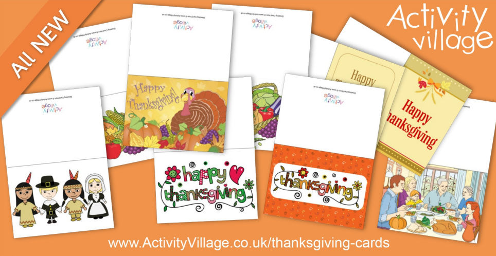 New Thanksgiving Cards to Print