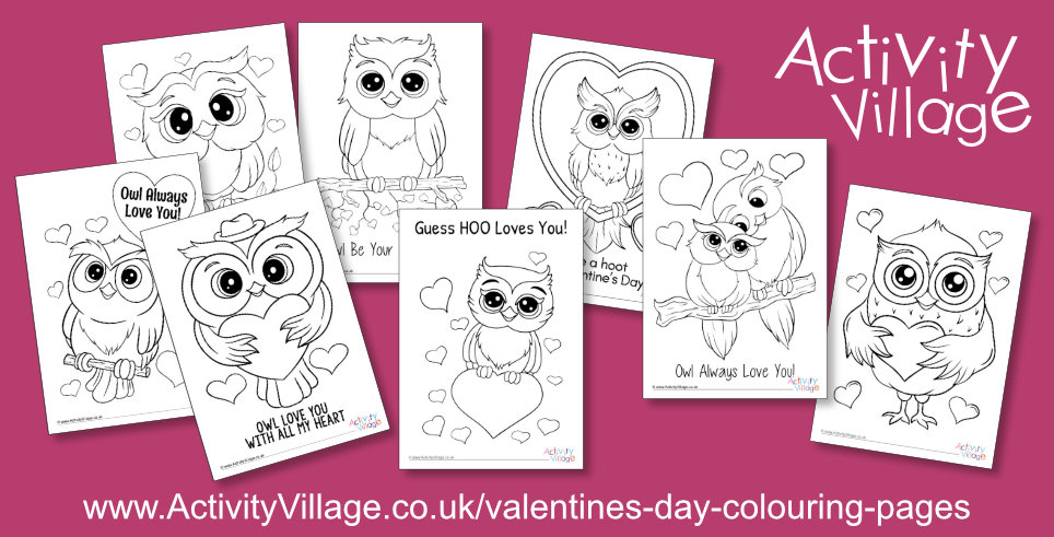 New Valentine's Day Colouring Pages