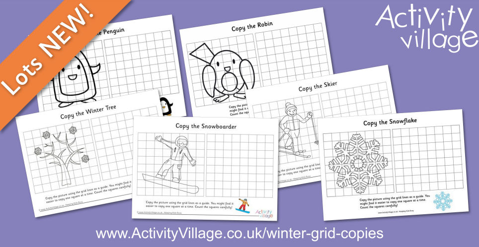 New Winter Grid Copies to Keep the Kids Busy!