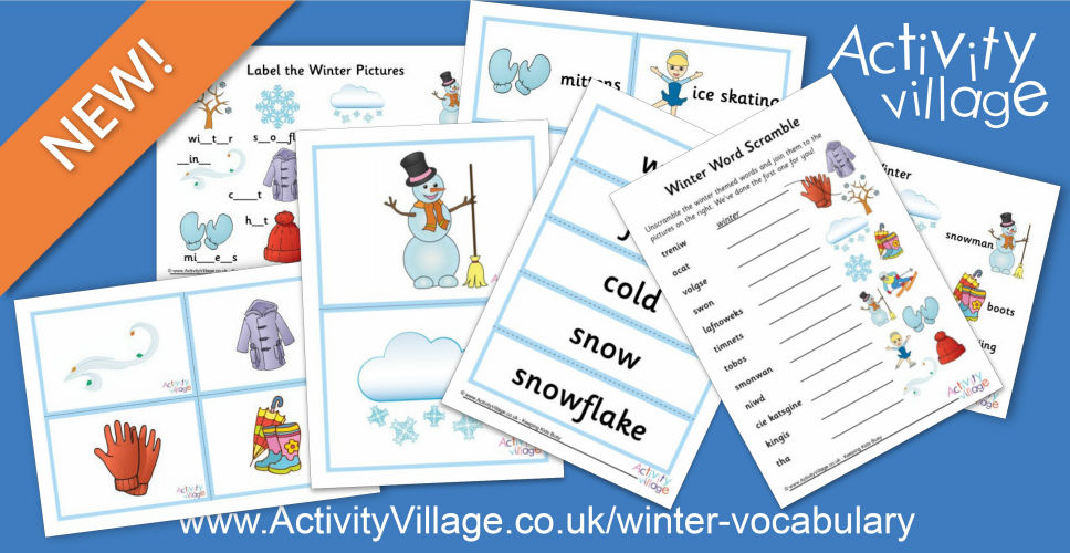 New Winter Vocabulary Printables New Winter Vocabulary Printables