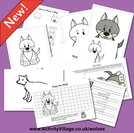 New Wolf Printables of All Sorts!