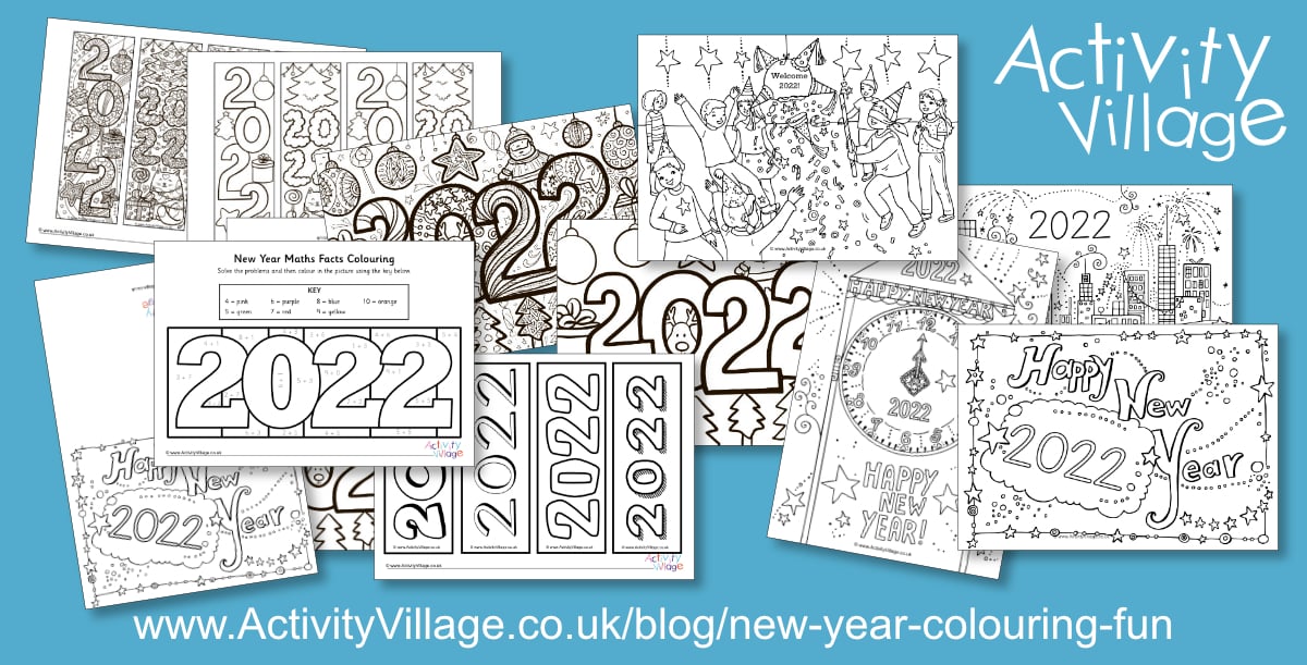 New Year Colouring Fun for 2022
