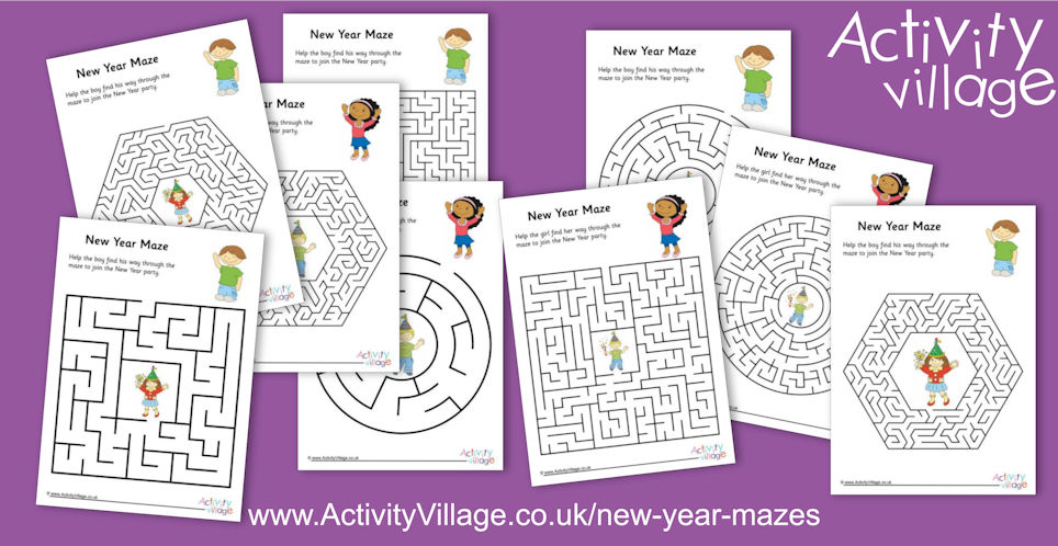 Get Lost in Our New New Year Mazes! Get Lost in Our New New Year Mazes!