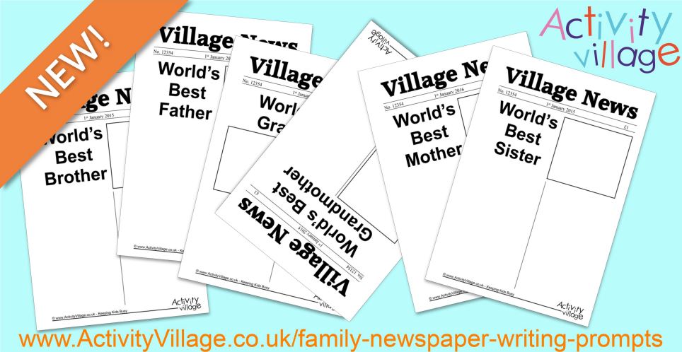Newspaper Writing Prompts for our Family Topic Newspaper Writing Prompts for our Family Topic