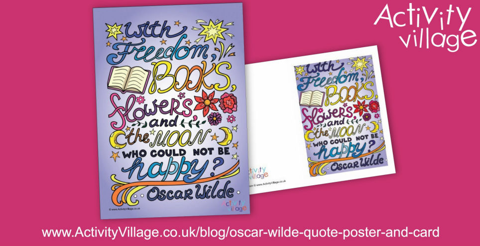 Oscar Wilde Poster and Card Oscar Wilde Poster and Card