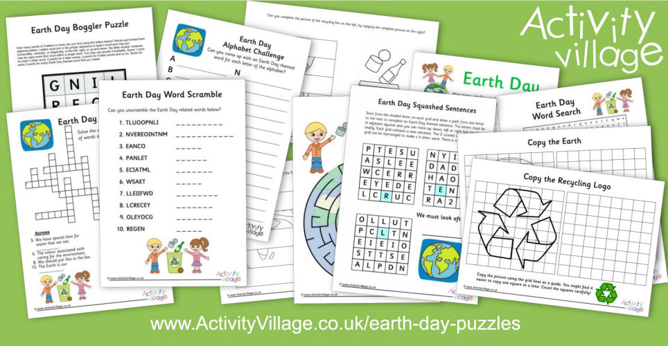 Our Fun New Earth Day Puzzles Collection