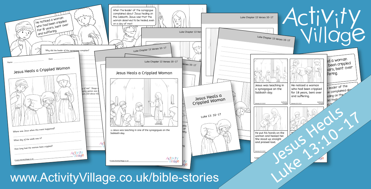 Our Latest Bible Story for Kids - Jesus Heals a Crippled Woman