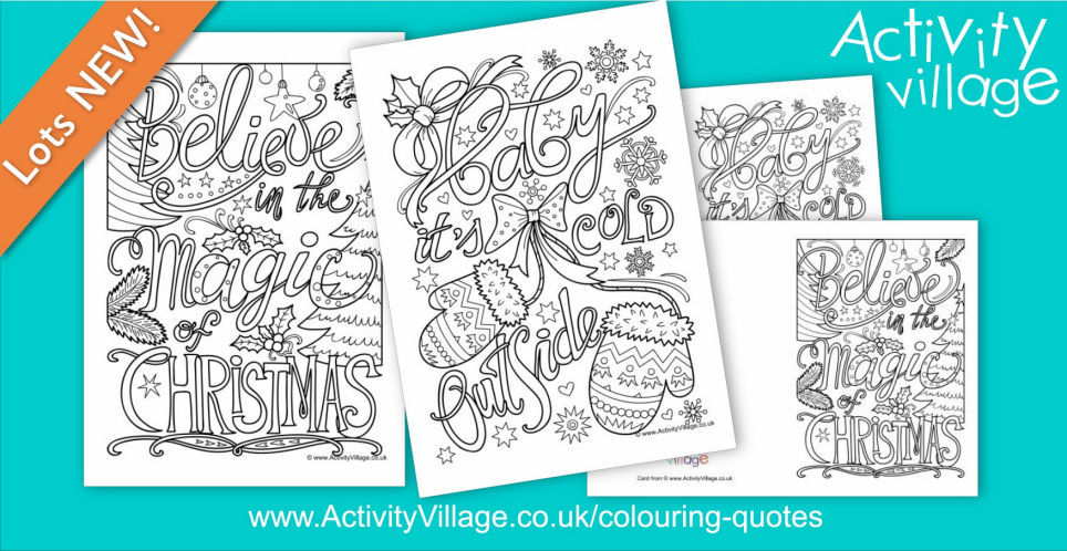 Our Latest Lettered Colouring Pages and Cards Our Latest Lettered Colouring Pages and Cards