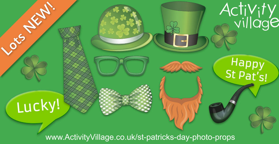 Our New St Patrick's Day Photo Props Are a Great Way to Liven Up Your Photos and Displays