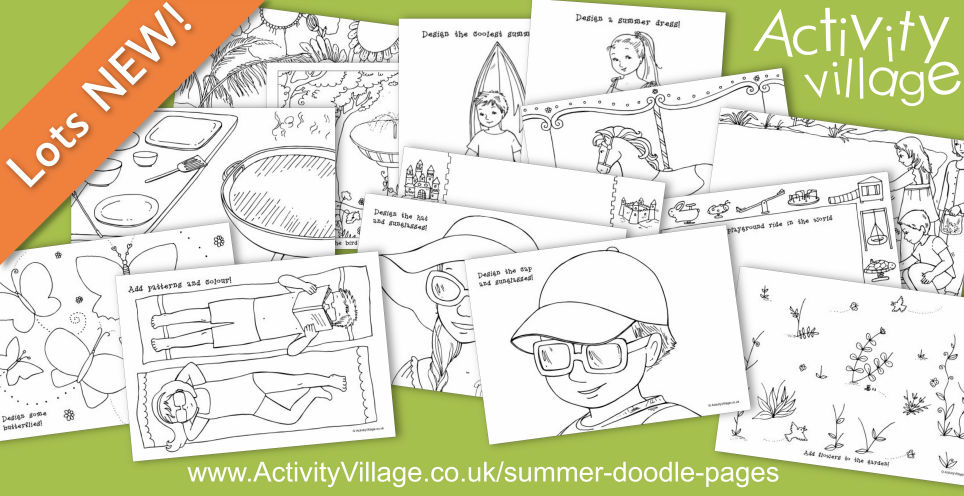 Our New Summer Doodle Pages Encourage Imaginative Drawing and Colouring Our New Summer Doodle Pages Encourage Imaginative Drawing and Colouring